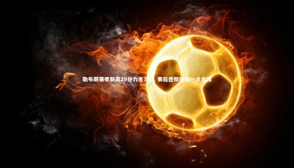 星空体育|勒布朗赛季新高29分力克76人 赛后感慨找回一点自我